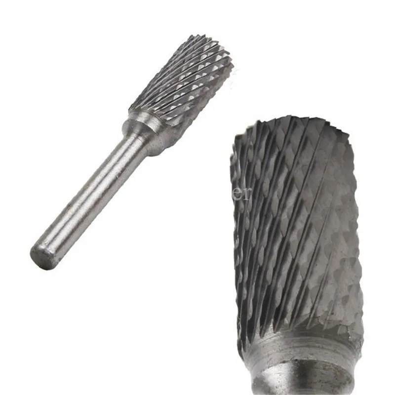 

Carbide Burr 12mm Dia 6mm Shank Cylinder Double Cut Tungsten Carbide Rotary File Cutting Burs Tool Rotary Drill Die Grinder Bits