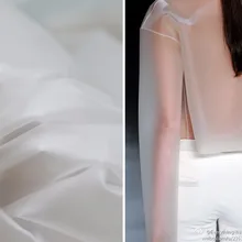 137 см* 50 см прозрачный ТПУ ткань дизайнерская модная ткань-перспективность одежда плащ кристалл мешок пластиковая ткань ПВХ 0,2 мм