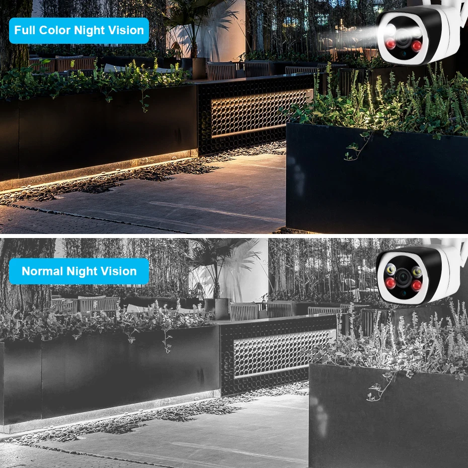  FUERS 1080P WIFI IP Camera Outdoor IP66 Waterproof Full Color IR Night Vision ONVIF APP Video Surve - 33048847653