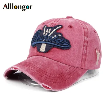 

Summer 2019 Vintage Washed cotton Snapback Baseball Cap Men Embroider Letter Print American Flag Hat Hip Hop dad Casquette homme