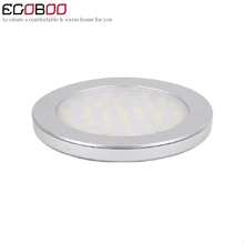 new top fashion aluminum 2016 3w led round under cabinet battery spot lights 9.5-30v warm white/cool white(2ps/lot)