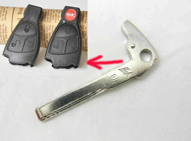 Uncut Smart Insert Emergency Remote Key Blade For Mercedes-benz IYZDC11 S01048 