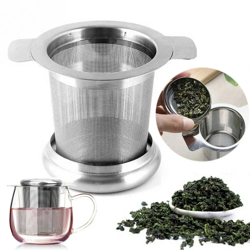 Новый Нержавеющая сталь сетки Чай Infuser металлическая чашка фильтр сита для