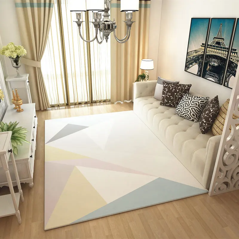Модные ковры геометрической формы для гостиной, мягкий ковер для спальни, домашний декор, для кабинета, коврик для пола, дивана, журнального столика, ковер