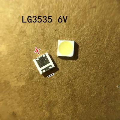 200 шт./лот для ремонта Phil ips SO NY Tos hiba lcd tv светодиодный задний светильник SMD светодиодный s Сеульский 3535 6 в холодный белый светодиод
