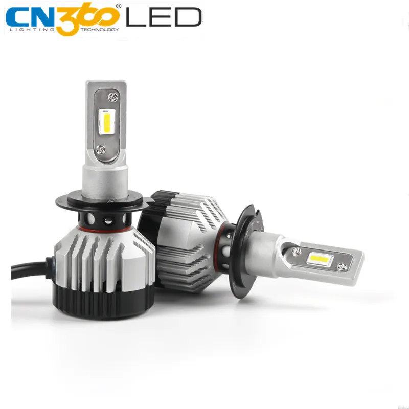 

CN360 2PCS H7 Led Bulb Canbus No Error Car Lights New Arrive Headlight Kit Auto 14000lm 6500k Cooling Fan Car Accessories
