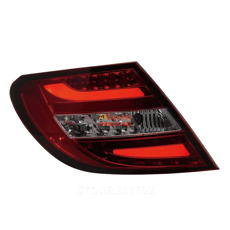 SONAR бренд для Benz c-класс задние фонари W204 C180 C200 C230 C260 светодиодный задний фонарь 2007-2010 лет красный прозрачный корпус высокое качество
