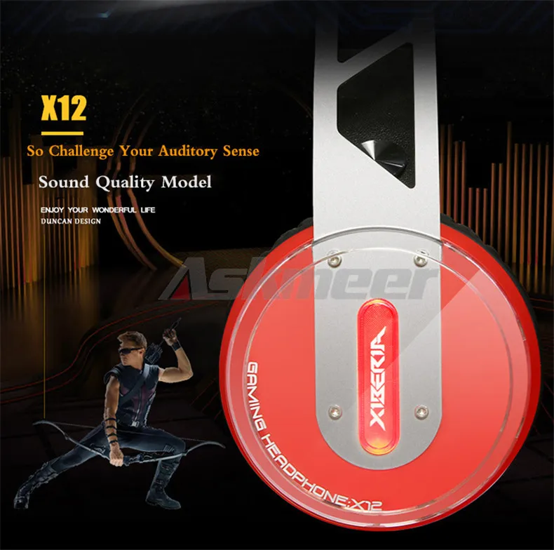 XIBERIA X12 Computer Gaming Headphones casque Best Headband Stereo Game Headset with Microphone Mic for PC Gamer (18)