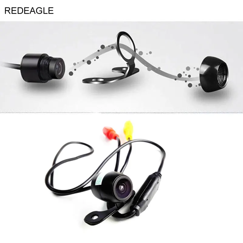 REDEAGLE-cámara de seguridad analógica impermeable para exteriores, videocámara de visión frontal con montaje de 12V, resolución 600TVL y salida RCA