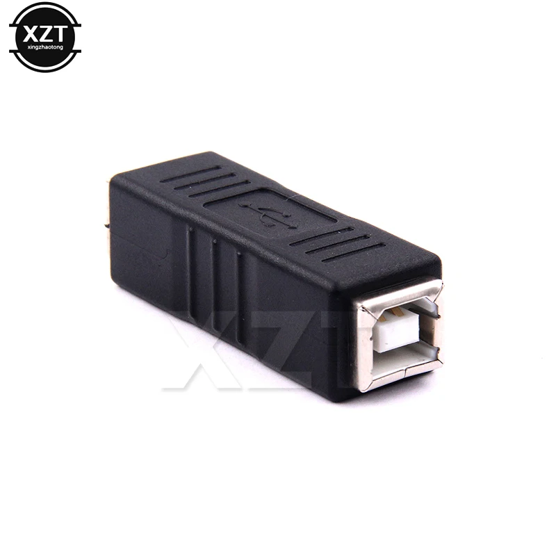 Black USB Adapter Type B female to B female printer print USB port