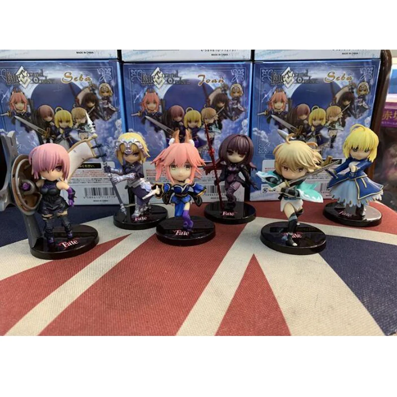 

Fate Stay Night Scathach Mash Kyrielight anime toy set figure Saber action model figures 6pcs/set Nendoroid gift F7274