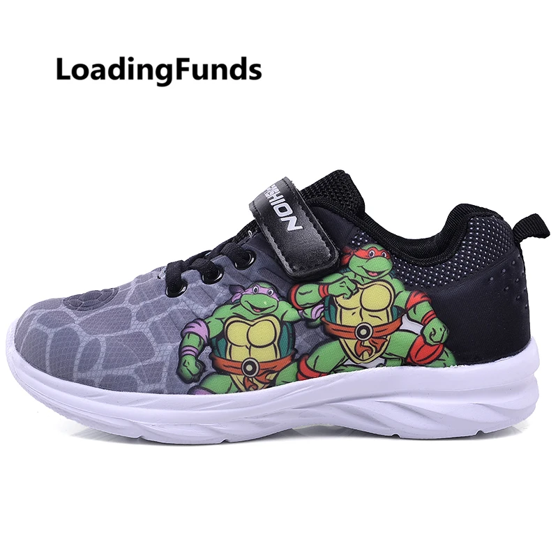 LoadingFunds/кроссовки для мальчиков; детская обувь; детская спортивная Уличная обувь с объемным рисунком ниндзя; детские беговые туфли; zapatos nino; дышащие