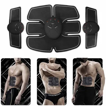 

7Pcs/Set New EMS Stimulation Power Abdominal Muscle trainer fitness Vibration Plate Slim Body Loss Weight Massager