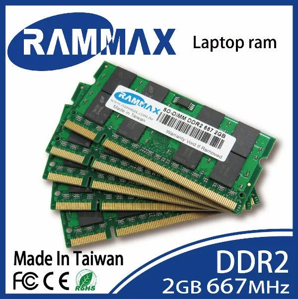 Новинки герметичные SO-DIMM 667 МГц/PC2-5300 Ноутбук ddr2 Оперативная память 2 ГБ/200-контактный работы для всех AMD/Материнские платы Intel из Тетрадь