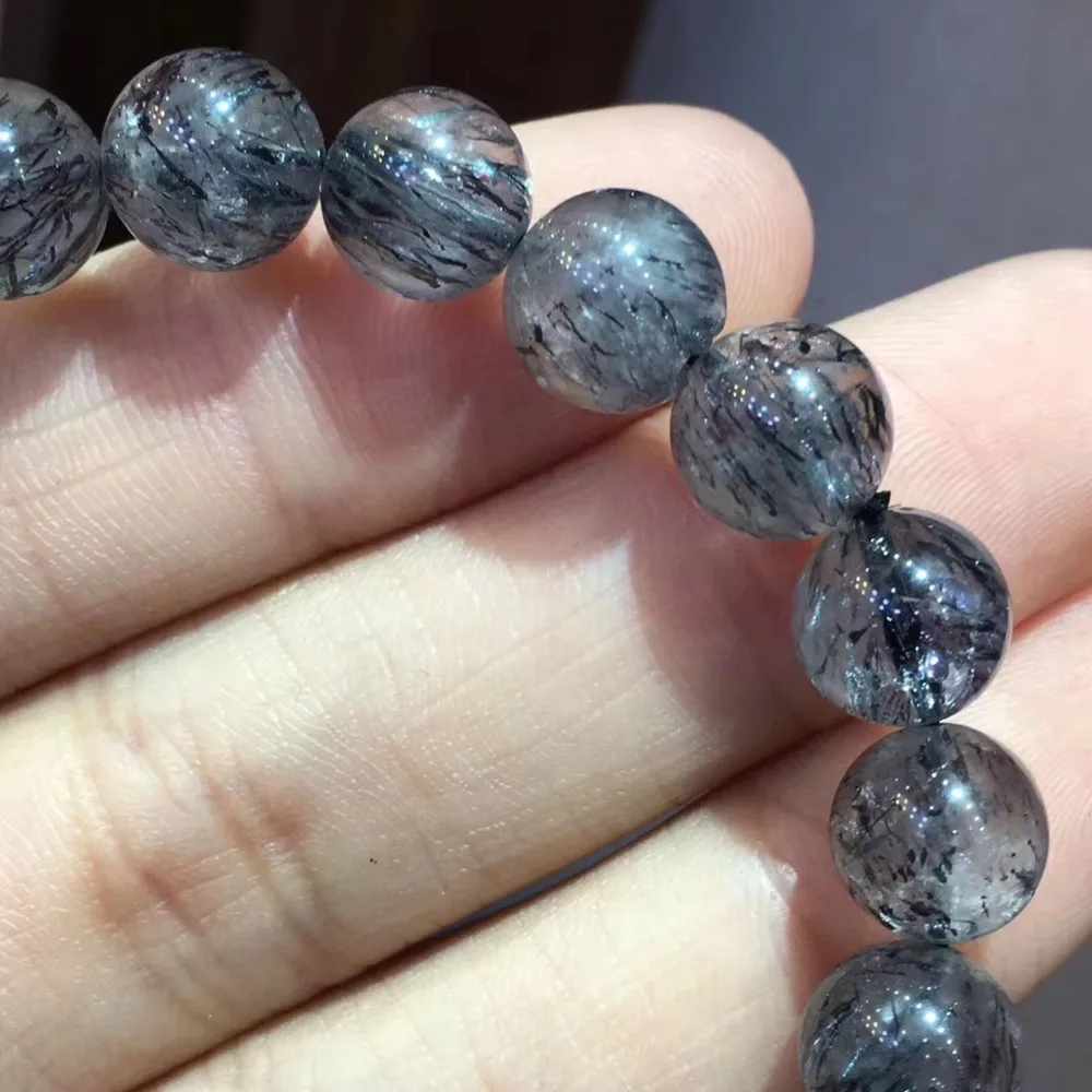 Natural Black Currant Super 7 Melody Quartz Fashion Bracelet (4)