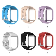 Centechia Портативный Силиконовый сменный Браслет для часов Ремешок для TomTom Runner 2 3 Spark 3 gps часы