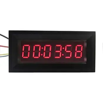 

LED Digital Timer Totalizer Hour Chronometer industrial Meter 99:59:59 Digital clock DC 12V FOR Voltage current measurement