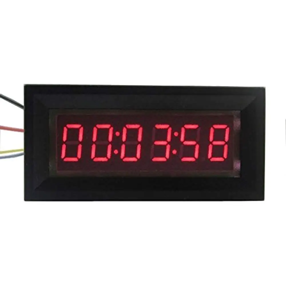 

LED Digital Timer Totalizer Hour Chronometer industrial Meter Panel Digital clock 6-bit 12V F/ Voltage current measurement