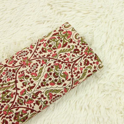 half meter cotton plain pulp fabric gilt flower pure cotton handmade DIY patchwork bag cloth B47