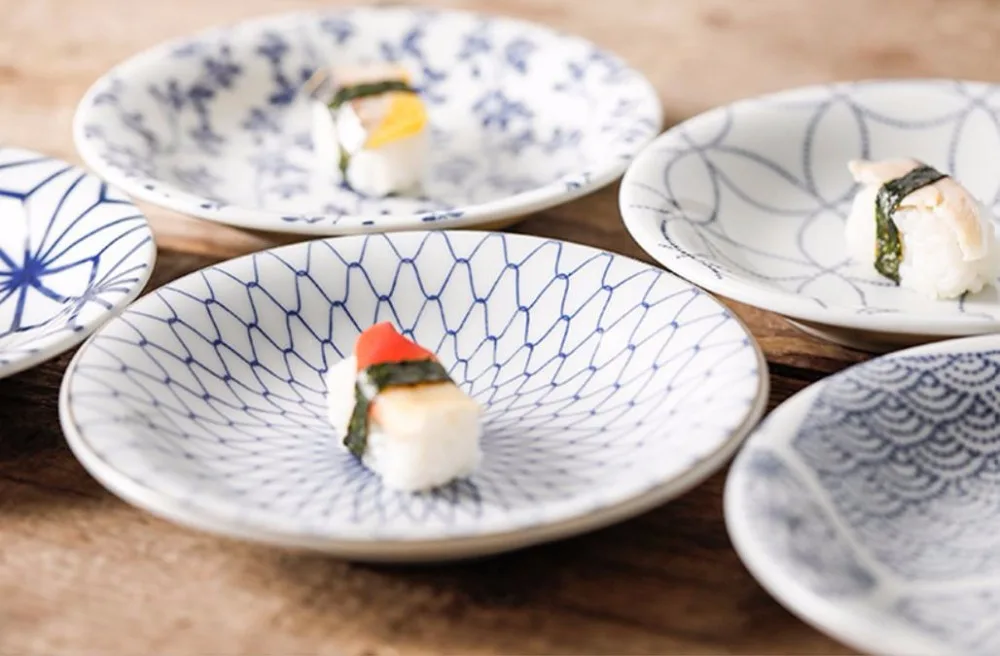 5 шт. ручная роспись 16.5 см Керамика блюдо тарелка новые творческие Сделано в Японии японской Стиль подарок