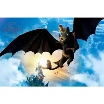 

How to Train Your Dragon Poster Print Silk Fabric Print Poster Print Cloth Fabric Wall Poster Custom Satin Poster CD&64
