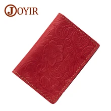 JOYIR Винтажный Мужской держатель для карт из натуральной кожи Цветочный кредитный держатель для карт чехол Id визитница кошелек Лицензия для мужчин Новинка 2028