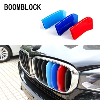 

3pcs For BMW X5 E70 F15 X6 E71 F16 For BMW X1 E84 F48 X3 F25 G01 X4 F26 m performance Car Front Grille Trim Sport Strips Cover