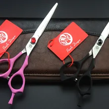 580#6 ''бренд фиолетовый дракон высшего класса большое Ювелирное Украшение Парикмахерские ножницы JP 440C дома и салон Парикмахерская ножницы для стрижки волос