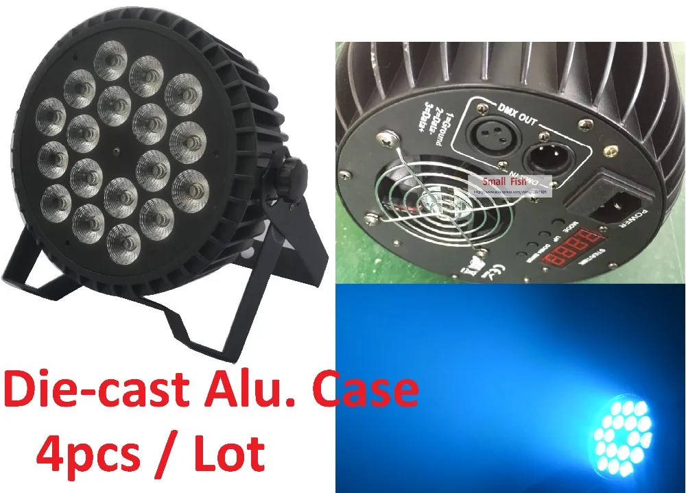 

Eyourlife 2019 Led Par Light 180W Die-cast Aluminum Case Flat Par Led 18x12W RGBW DMX Laser Stage Lighting DJ Disco Party Lights