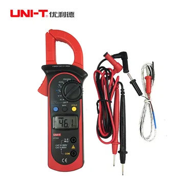 

UNI-T UT202 auto range digital clamp meter multimeter Voltmeter Ammeter DC AC voltage current resistance temperature tester