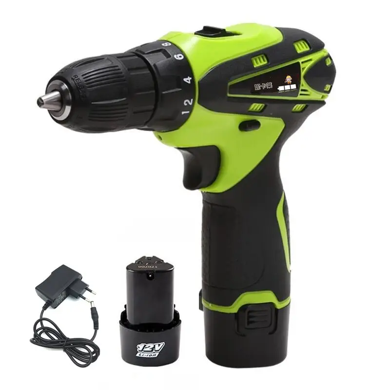 

12V Electric Screwdriver Rechargeable Lithium Battery*2 Parafusadeira Furadeira Cordless Screwdriver Two-speed Drill Power Tools
