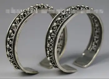 

Tribal exotic ethnic chinese handmade miao silver bracelet