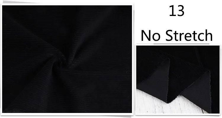 Meetee 50/100 см высокого класса вышитые ткани вельвет изготовлено из эластичной ткани вельвет костюм DIY куртка Костюмы швейные принадлежности для скрапбукинга - Цвет: 13Blakc