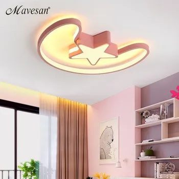 

Creative kids room Ceiling Light LED for Baby study Room Child Star Shape With Remote Control Lamp Lighting Lamparas De Techo