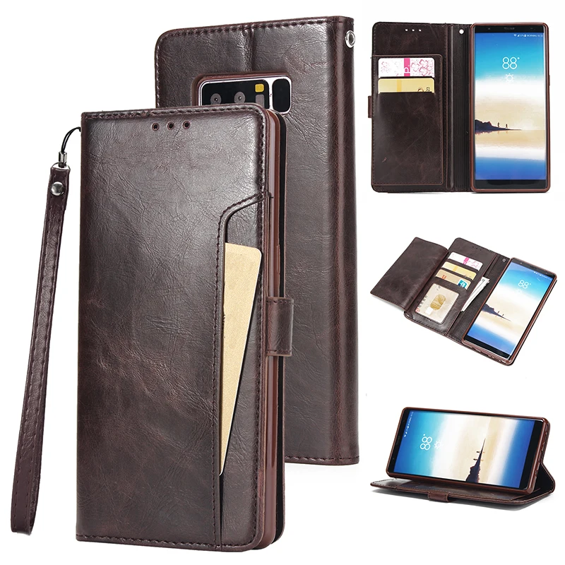 Чехол книжка кожаный для Samsung Galaxy S20 Ultra S10 S9 Plus S10E S7 S6 edge Note 10 8 9 5|case for samsung galaxy|case