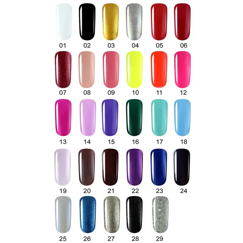 Чистый цвет, 8 мл, замачиваемый УФ-Гель-лак для маникюра Vernis, полуперманентные эмали для дизайна ногтей, верхнее покрытие, светодиодный гель-праймер