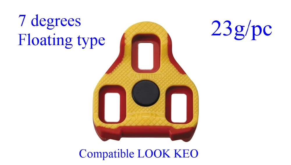 

Pedotec PT-ARC11 ( cleat &cleat cover ) 7 degrees Floating type Road Bicycle Pedal Buckle Compatible LOOK KEO 23g/pc Bike Parts