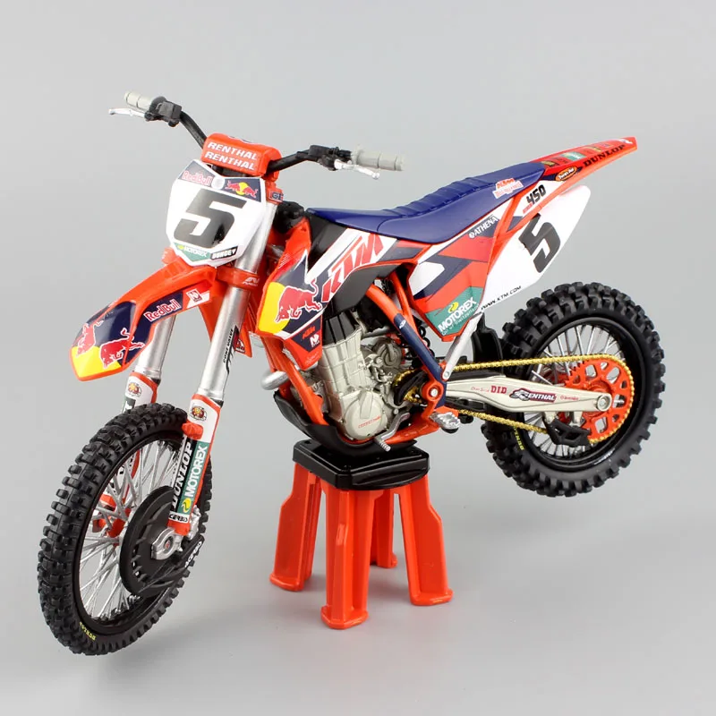 1/12 масштаб automaxx Дети № 5 Ryan Dungey SUPERMOTO KTM SXF450 Мотокросс Мотоцикл литье под давлением металлическая модель гоночной машины dirt bike автомобиль игрушки