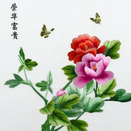 DIY незавершенный шелк тутового шелкопряда Сучжоу вышивка узоры наборы ручной работы Рукоделие наборы Цветок 13 видов - Цвет: NO.11