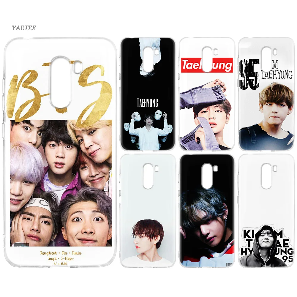 

YAETEE bts taehyung Silicone Case for Xiaomi Pocophone f1 Mi A2 Lite A1 Redmi Note 4X 5 5A 6 Pro S2 Plus