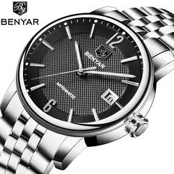 Benyar 2019 Affaires montre pour homme montre mecanique Топ marque relogio masculino для мужчин часы Livraison Gratuite