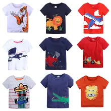 Cotton Boys T Shirt Summer New Cartoon Animal Printed Short Sleeve T-Shirt For Kids Boys Tee Shirt Tops Girls цена Cotton Boys T Shirt Summer New Cartoon Animal Printed Short Sleeve T-Shirt For Kids Boys Tee Shirt Tops Girls цены онлайн