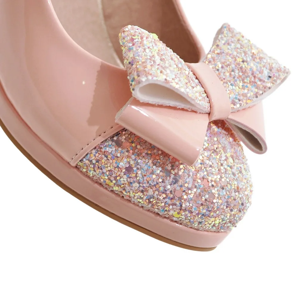 Pompes Sur Grande Épais 34 Casual Femme Élégant rose noir Glissement Chaussures Taille Nouveaux Sexy Femmes Des Talons 43 Beige Hauts qwvSOnI4