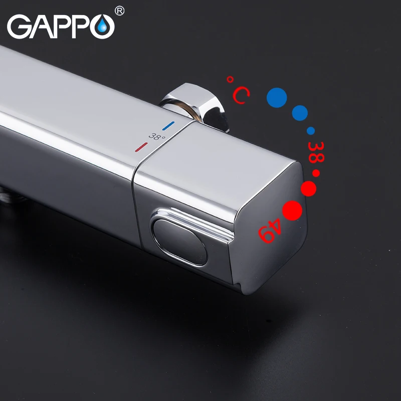 Gappo кран для ванной хромированный набор для ванной душа настенный смеситель Термостатический кран Водопад душевая головка кран griferia