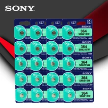 20pc Sony 100% Original 364 SR621SW V364 SR60 SR621 AG1 Assista Botão de Célula tipo Moeda Bateria MADE IN JAPAN
