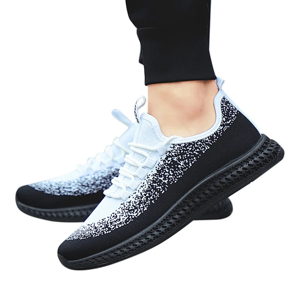 

SAGACE Men Fashion Mesh Casual Shoes Low-Top Student Breathable Running Sneakers Sewing Mixed Colors Summer shoe Outside June 12