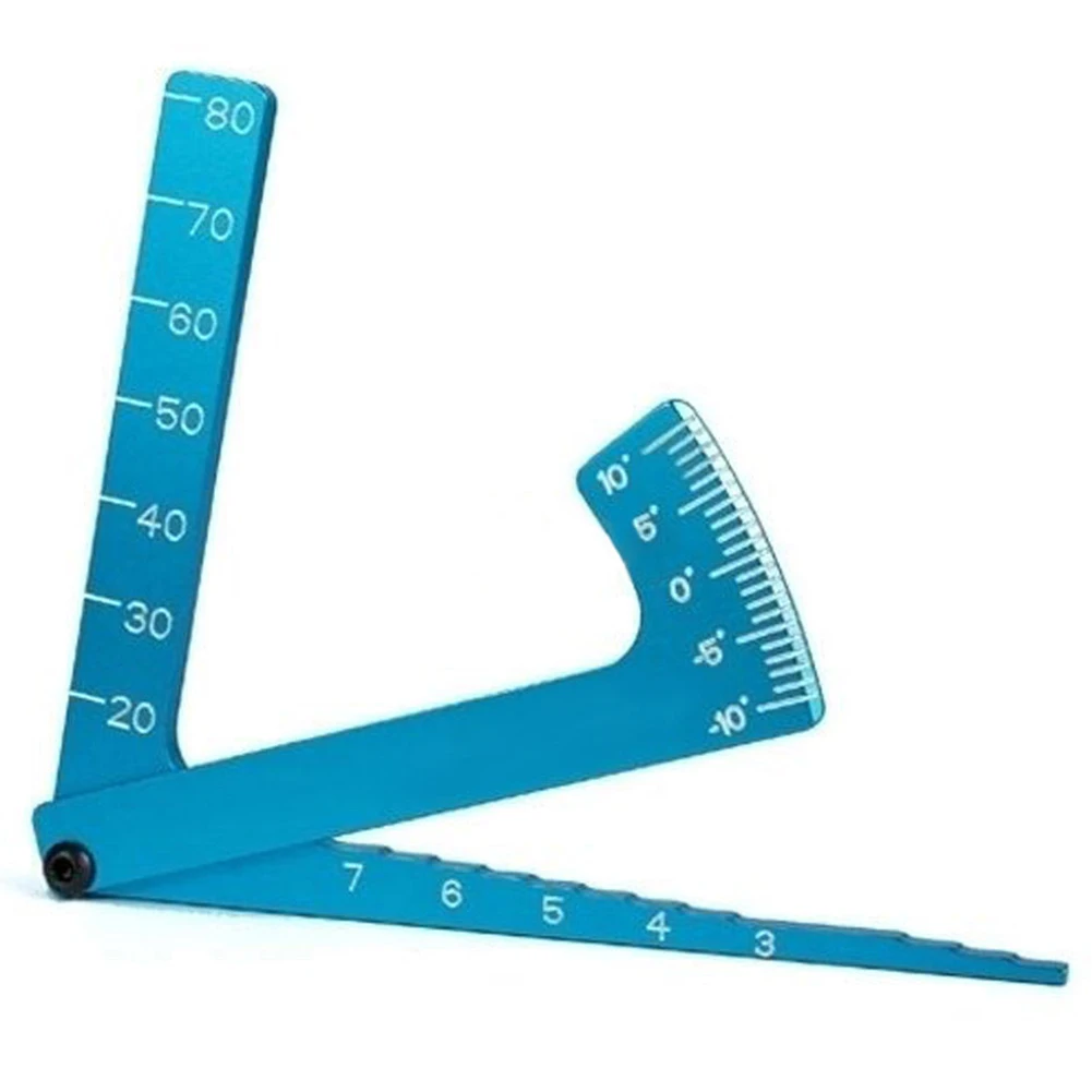 

3 In 1 Suspension Dip Angle Camber Ride Simple Toy Ruler Set Up Tool Aluminum Chassis Parts Wheel Height Gauge RC Road Car Metal