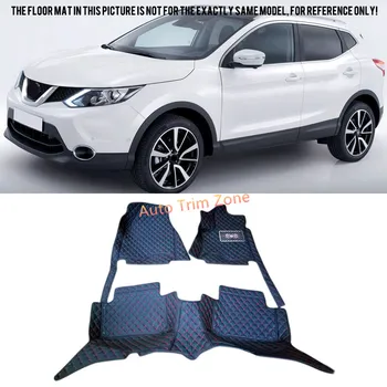 

Interior Black Leather Floor Mats & Carpets For Nissan Qashqai 2014 2015 2016 J11