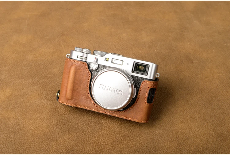 Чехол для Камеры AYdgcam из натуральной кожи ручной работы Винтажный чехол Fujifilm X100F
