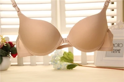 comfy bra Fashion bra spring and summer seamless sexy front button bra push up underwear buckle female small chest bra red bra Bras